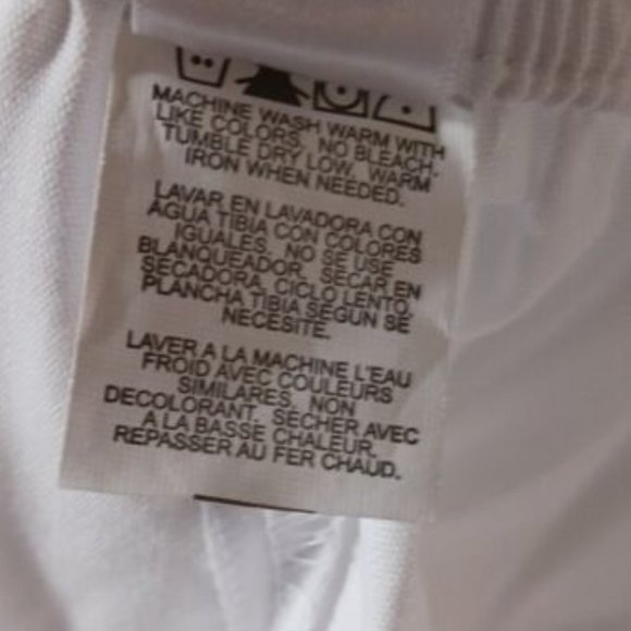 MAEVN White 9026 Scrub Pants Drawstring Back Elastic Flare Leg Size 3XL Waist 44 - Picture 9 of 9